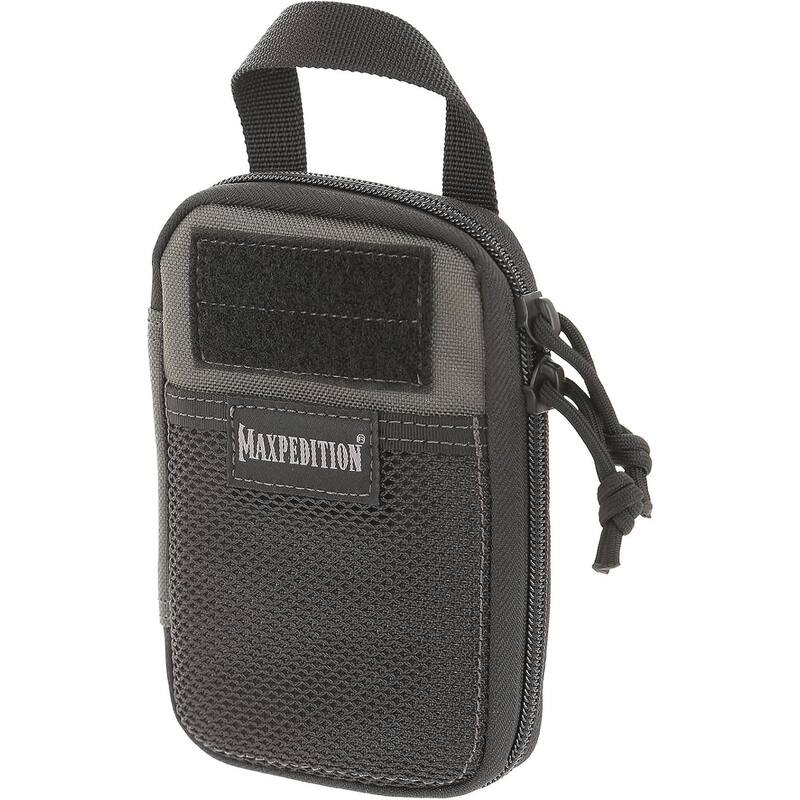 Lightweight Durable Mini Pocket Organizer MOLLE Pouch, Wolf Gray