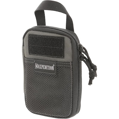 Lightweight Durable Mini Pocket Organizer MOLLE Pouch, Wolf Gray