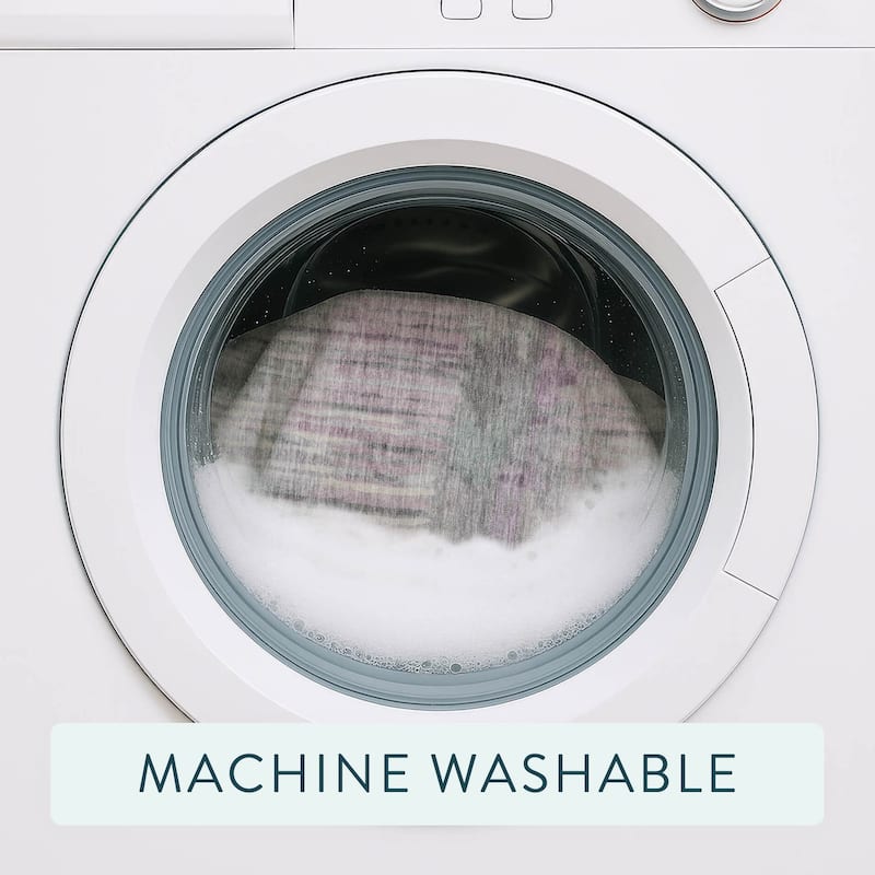 Machine Washable Indoor/ Outdoor Modern Ombre Chantille Rug