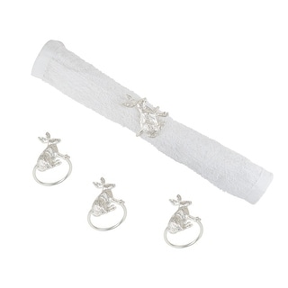 Silver Rabbit Napkin Ring, Set of 4 - Bed Bath & Beyond - 36931397