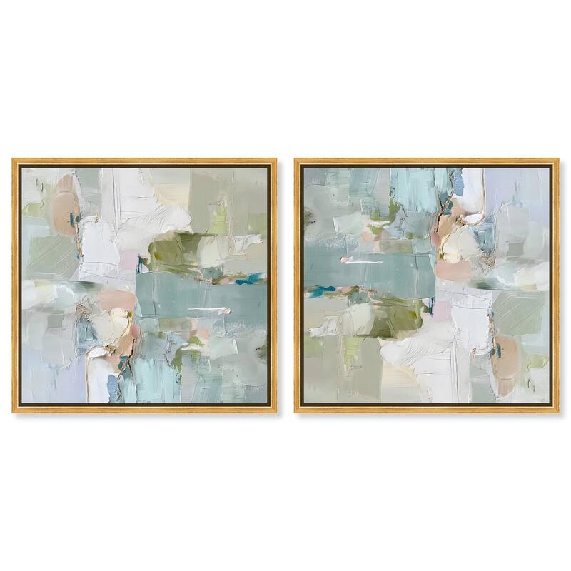 Guilded White flora Canvas by Art Remedy - 24" x 36" - White