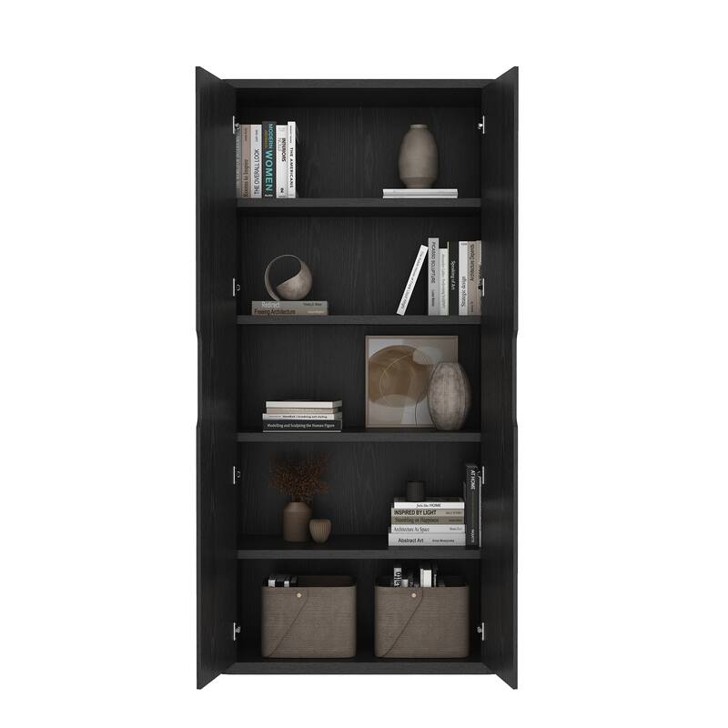 Manhattan Comfort Rivington Modern 38 In Bookcase Cabinet