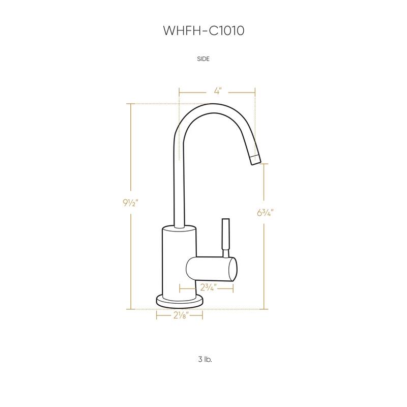 Whitehaus Collection Cold Water Point of Use Faucet