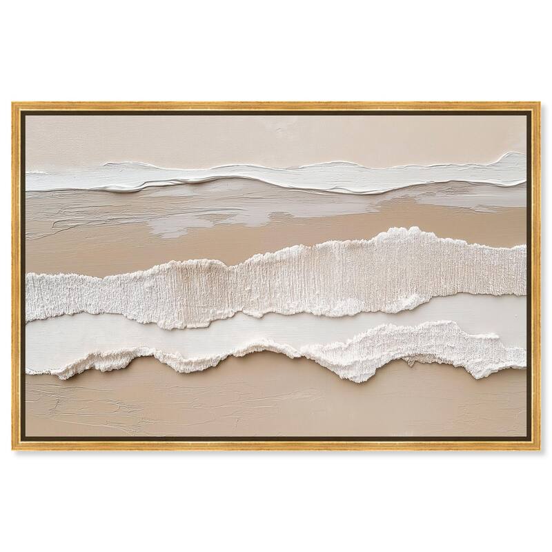 Textured Sea II Canvas by Art Remedy - Gold - 24" x 16"