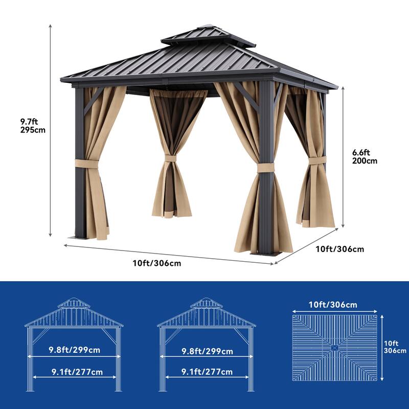 Outdoor Metal Canopy Gazebo