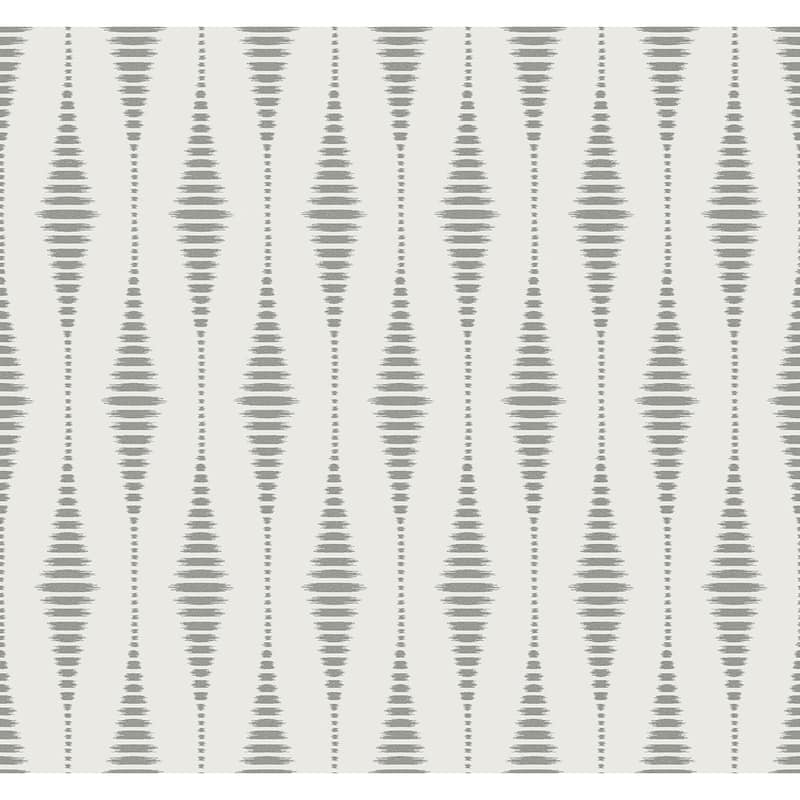 Seabrook Designs Diamond Stripe Glass Beaded Unpasted Wallpaper