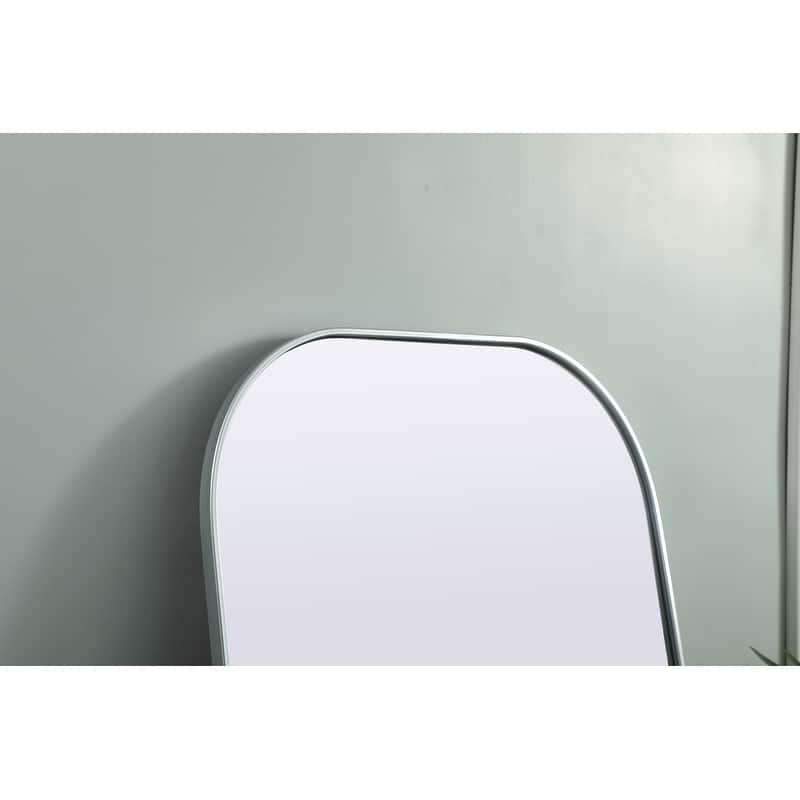 Indigo Home Metal Frame Arch Full Length Mirror 32x76 Inch