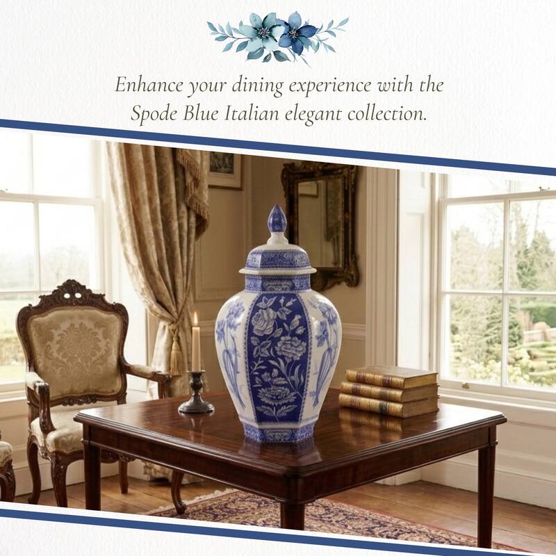 Spode Blue Italian Vase