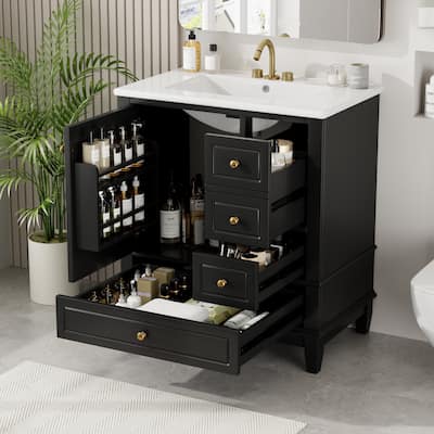 Christopher Knight Home 30" Stylish and Functional Bathroom Vanity with Sink