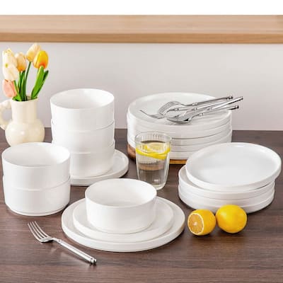 MALACASA LEAH 18-piece Porcelain Dinnerware Set (Service for 6)