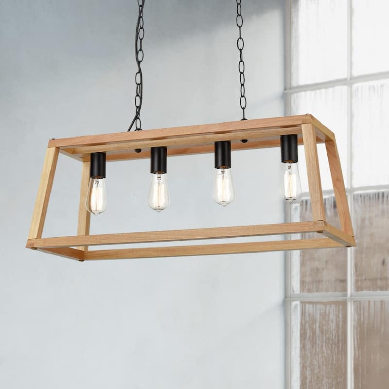 Light Society Bristol Wood Pendant Lamp
