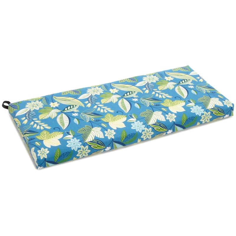 Blazing Needles 45-inch All-Weather Bench Cushion - Skyworks Caribbean