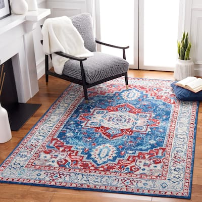 SAFAVIEH, Brentwood Eustachia Oriental Distressed Rug - 8' x 10'