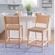 preview thumbnail 1 of 14, Caelan Seagrass 24-Inch Counter Stool (Set of 2) Natural