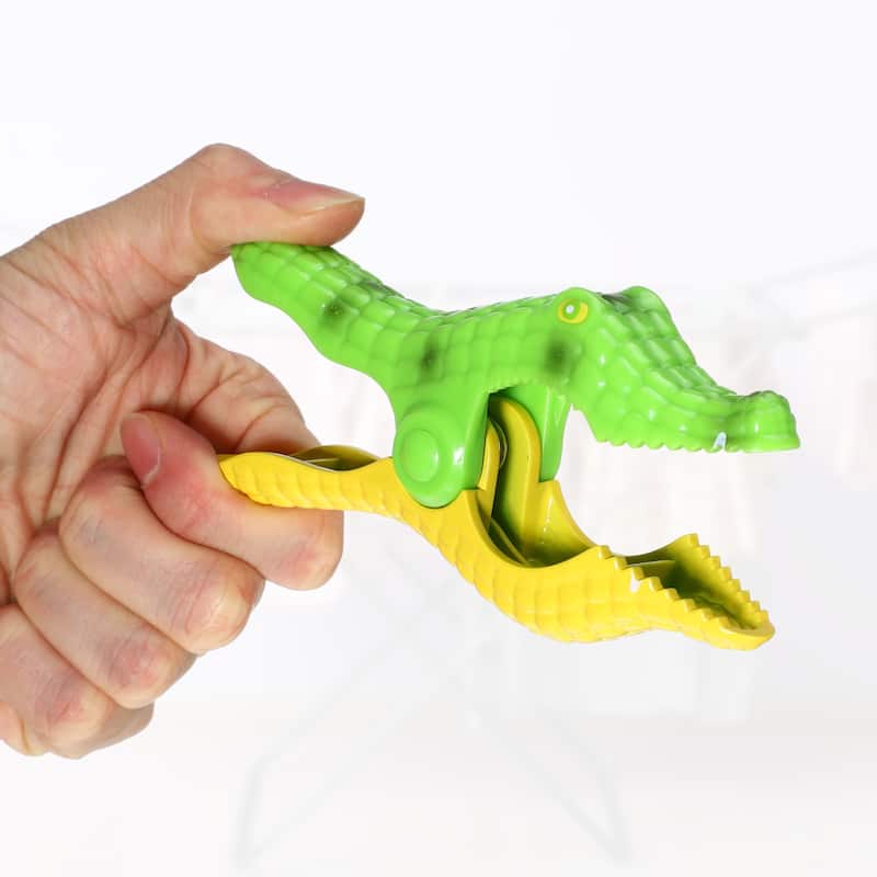 Crocodile ABS Clothespins for Clothes 5.24"x2.95"x1.06" 4 Pcs