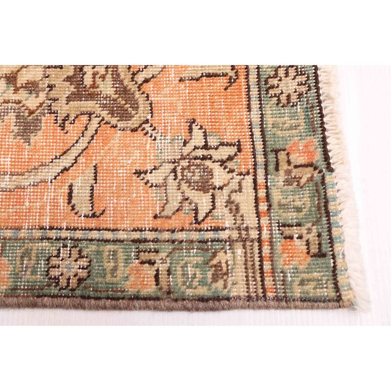 ECARPETGALLERY Hand-knotted Antalya Vintage Copper Wool Rug - 5'4 x 8'11