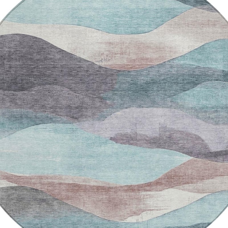 HomeRoots Abstract Transitional Rectangle Outdoor Rug