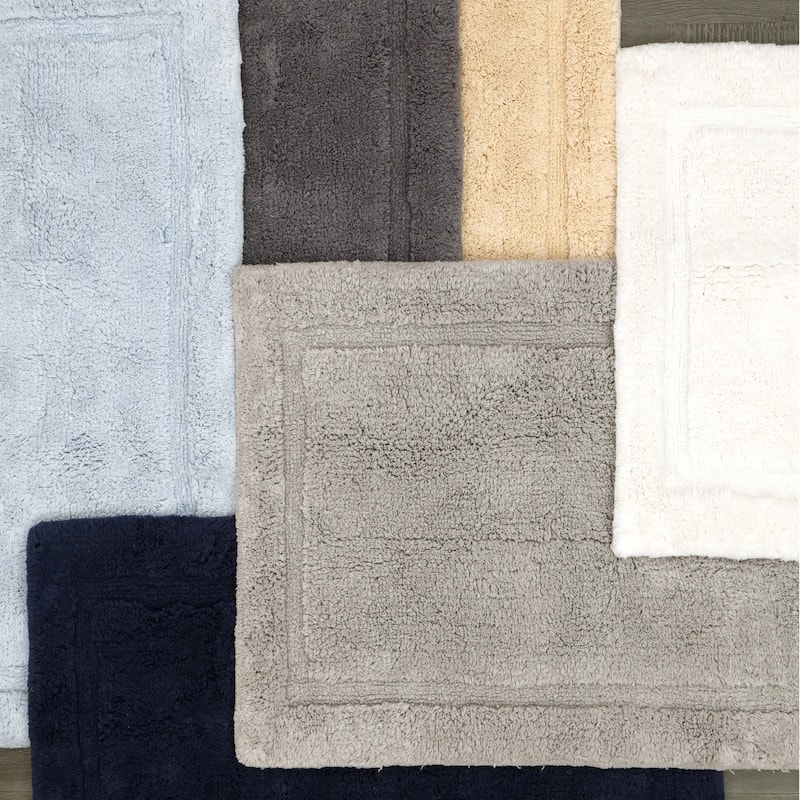 Lydia Border Plush Bath Mat