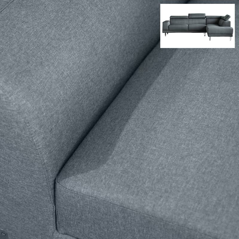 105 in. Width L-Shaped Chaise Sectional Sofa