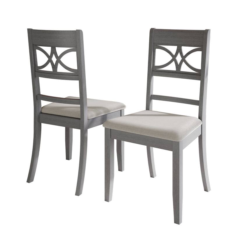 CraftPorch Mid Century Modern 4-Piece Chair and Round Table Dining Set