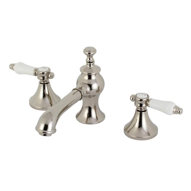 Kingston Brass Bel-Air 1.2 GPM Widespread Bathroom Faucet with Pop-Up - Polished Nickel