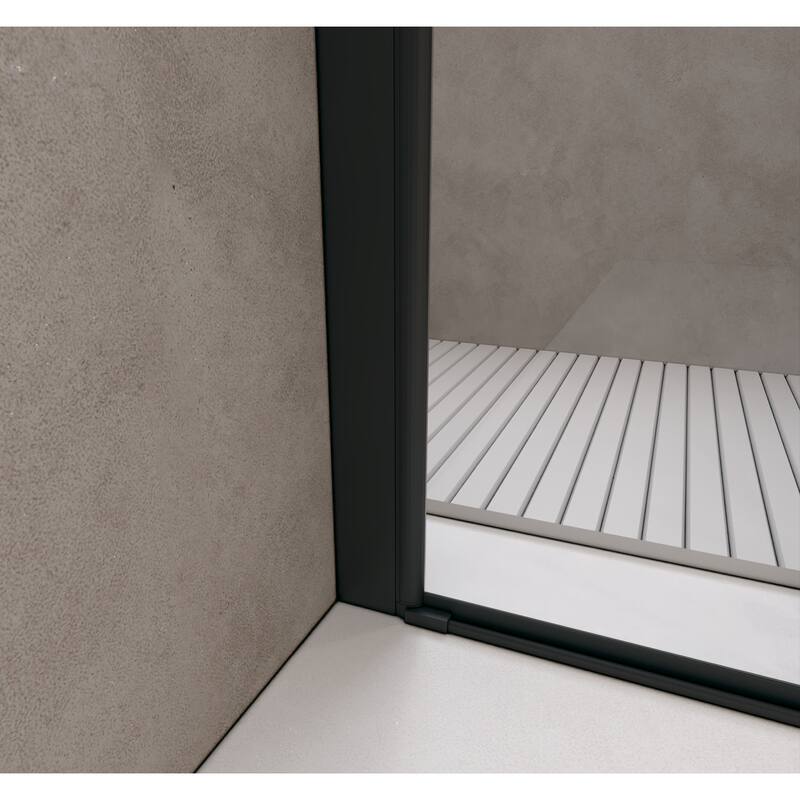 Bifold Shower Door Tempered Glass Aluminum Frame