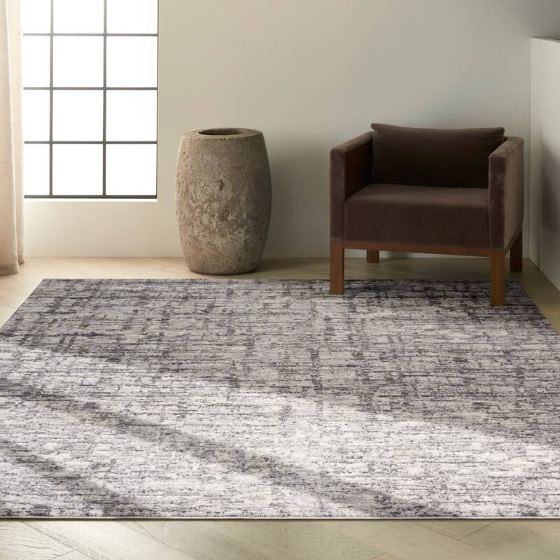 Calvin Klein Rush Glam Modern Abstract Geometric Area Rug