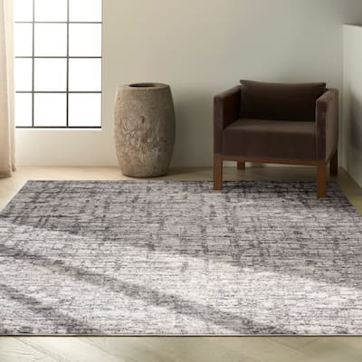 Calvin Klein Rush Glam Modern Abstract Geometric Area Rug