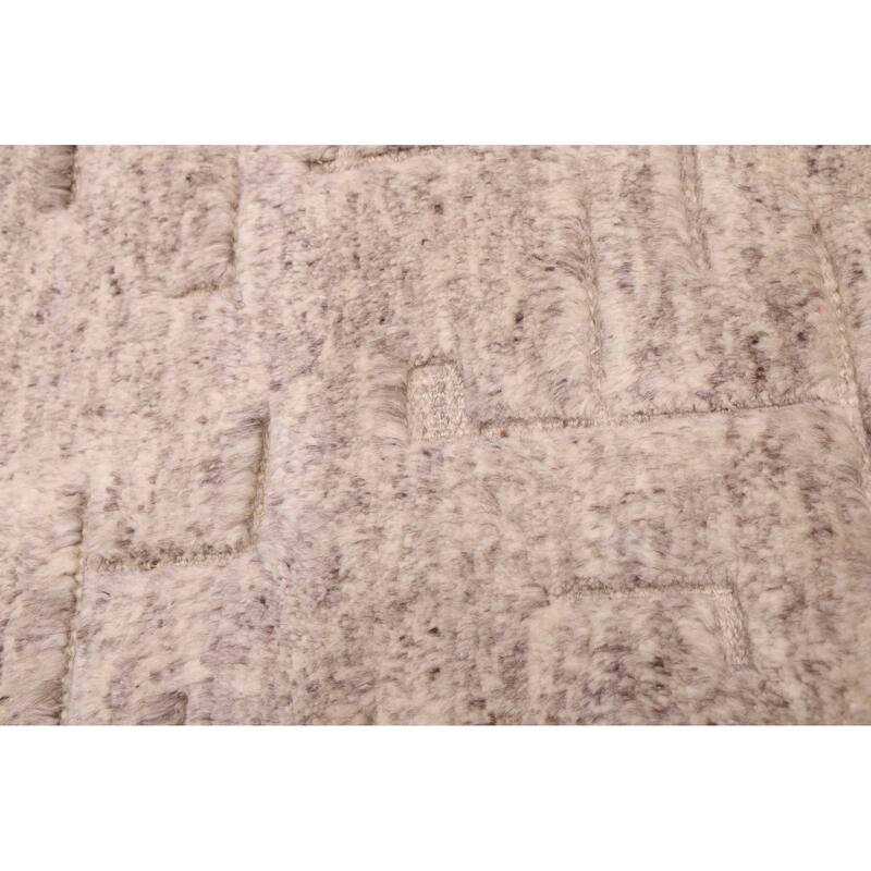 ECARPETGALLERY Hand-knotted Looma Grey Wool Rug - 8'1 x 9'10