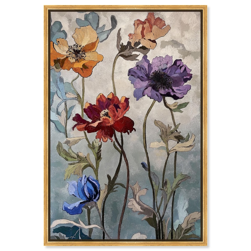 Hued Blossom I Canvas by Art Remedy - Gold - 36" x 54"