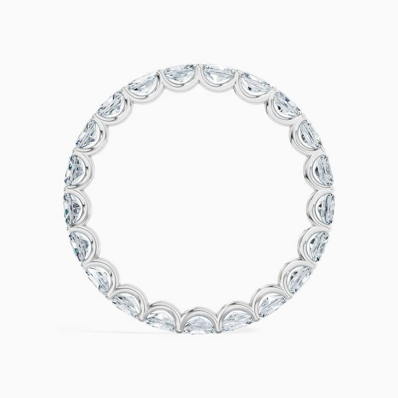 Auriya 14k Gold Radiant East-West Lab Grown Diamond Eternity Band 2.10 - 8.25 ct. tw. (F-G, VS)