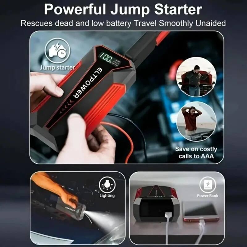 Car Battery Jump Starter, Red