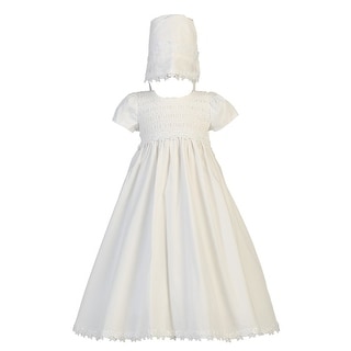 baby girl easter dress and bonnet