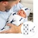 preview thumbnail 2 of 4, Woodland Deer Collection 7-piece Newborn Baby Layette Set - Navy Blue and White Forest Animal Stag Antler