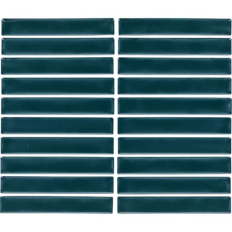Daltile Artcrafted 1 x 6 Glazed Ceramic Mosaic Tile (10 PCS Per Carton) (10.00 SQFT Per Carton) - Tide