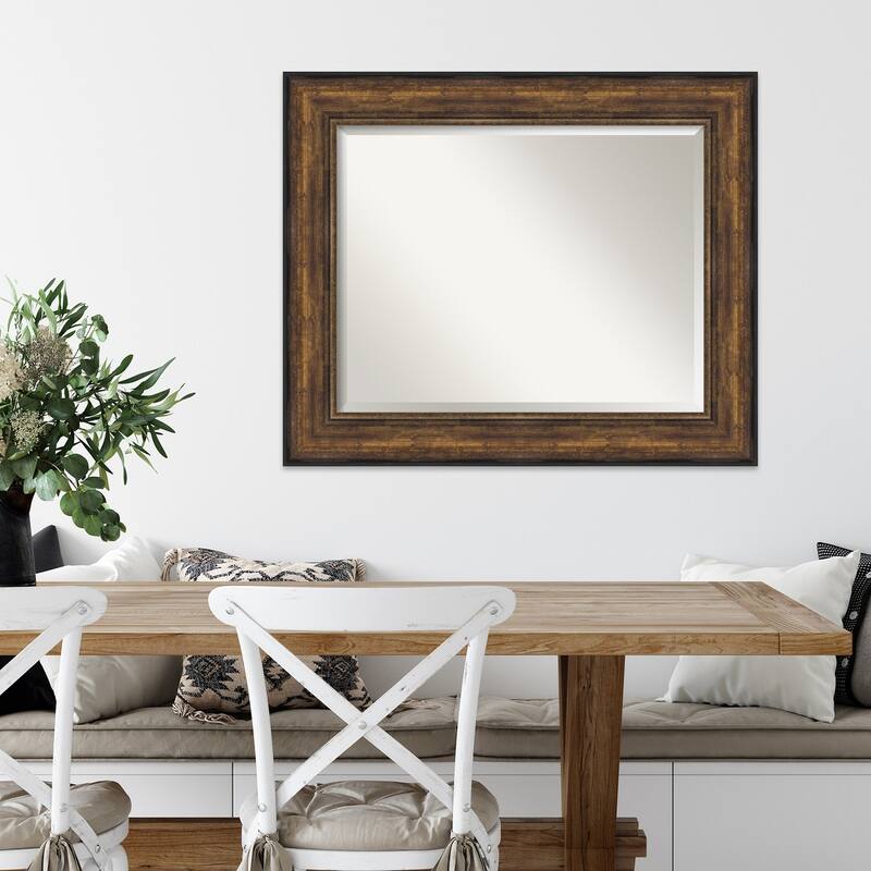 Beveled Wall Mirror - Ballroom Bronze Frame - Ballroom Bronze