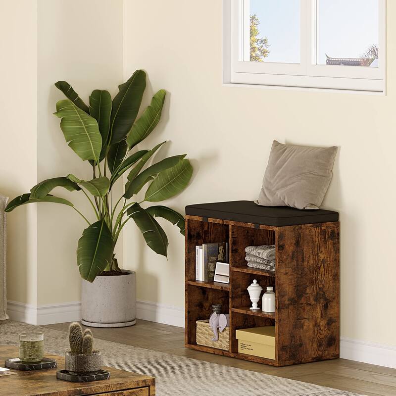 Shoe Storage Bench Cubby Organizer for Entryway