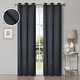 preview thumbnail 36 of 68, Superior Shimmer Washable Room Darkening Curtains, Set of 2 Panels 42" x 108" - Deep Gulf