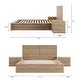 preview thumbnail 12 of 38, James 4-Piece Bedroom Set with Bed, Headboard, and 2 Nightstands