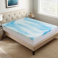 Subrtex Gel-infused Memory Foam Mattress Topper - On Sale - Bed Bath &  Beyond - 32567394