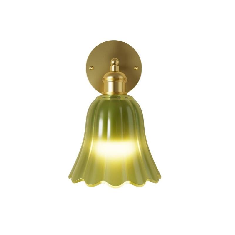 10000mAh wall sconces green battery power wall sconce glass, iron wall light