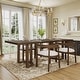 preview thumbnail 5 of 24, Kenneth Modern 95-Inch Dining Table with U-Shaped Trestle Base by Christopher Knight Home