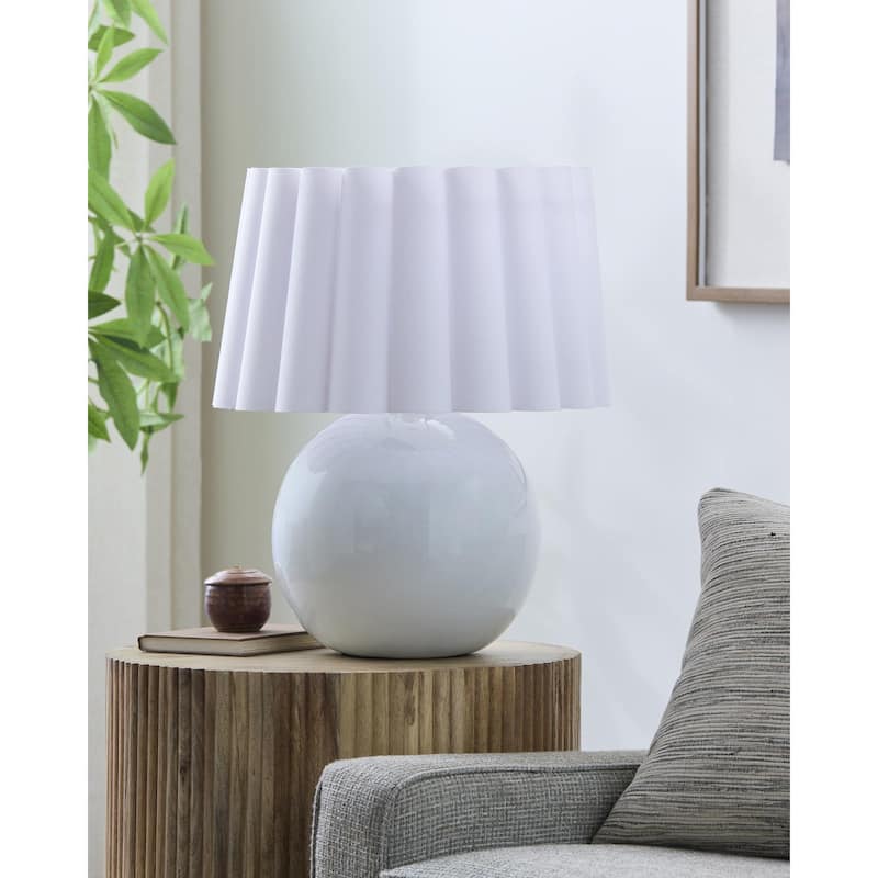 Livabliss Stellar Traditional Accent Table Lamp - White