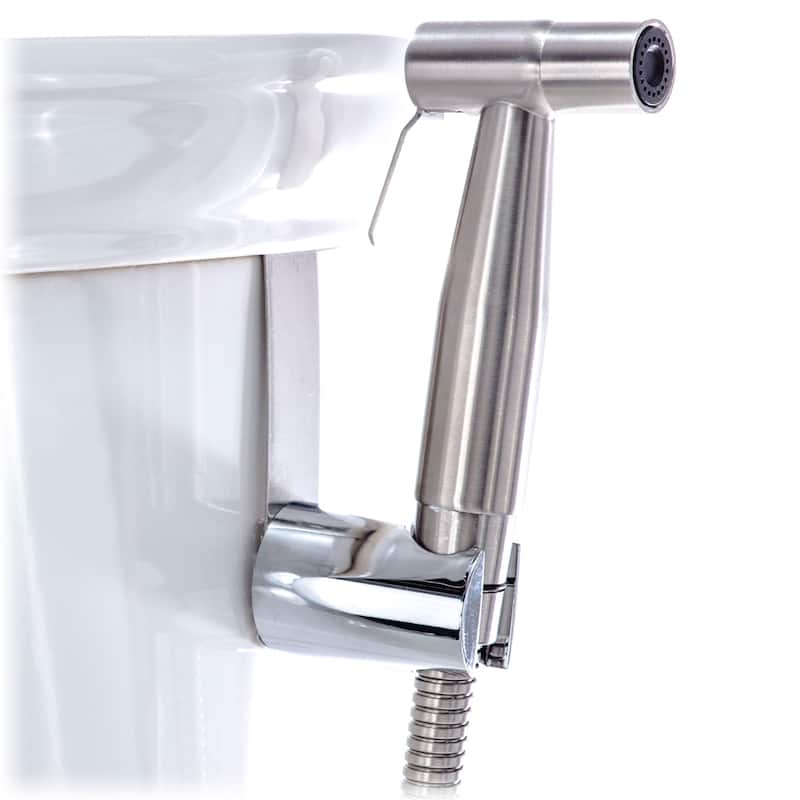 Bidet - Stainless Steel -Hand-Held Sprayer Attaches to Toilet 59" Hose