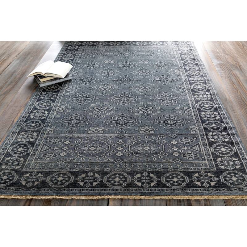 Hand-Knotted Orford Wool Area Rug