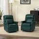 preview thumbnail 14 of 91, Echidna Transitional Genuine Leather Swivel Rocker Nursery Chair with Nailhead Trim Set of 2 by HULALA HOME