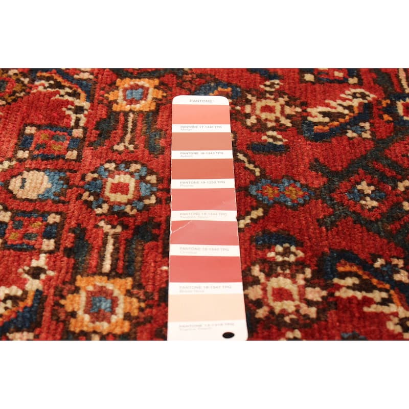 ECARPETGALLERY Hand-knotted Andelz Red Wool Rug - 3'10 x 10'6
