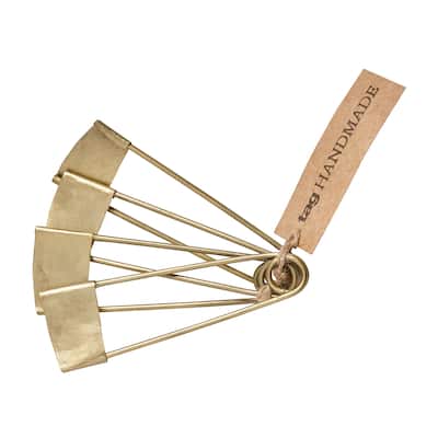Safety Pin Napkin Ring Set Of 4, 4.5L x 1.0W x .25H inches