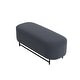 preview thumbnail 46 of 44, HomePop Ellipse Modern Storage Bench with Metal Legs