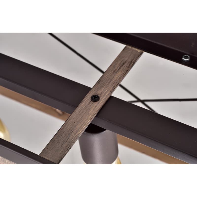 Hamin Oil Rubbed Bronze 5-Light Open-Cage Metal Kitchen Island Chandelier